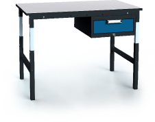Pracovní stůl alsor UNI - deska - podvěsný kontejner 681 - 1037 x 1200 x 700